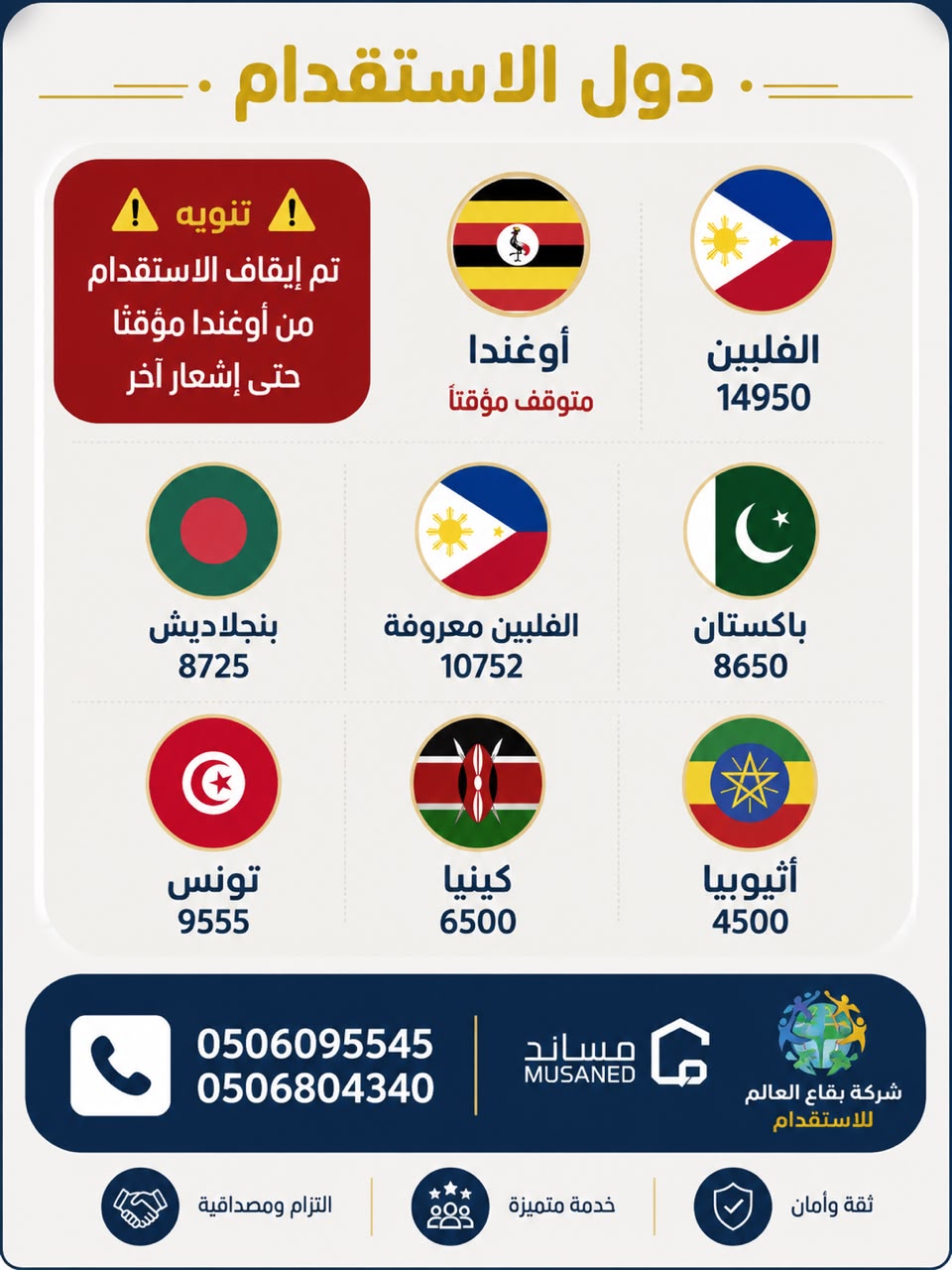 استقدام العمالة المنزلية